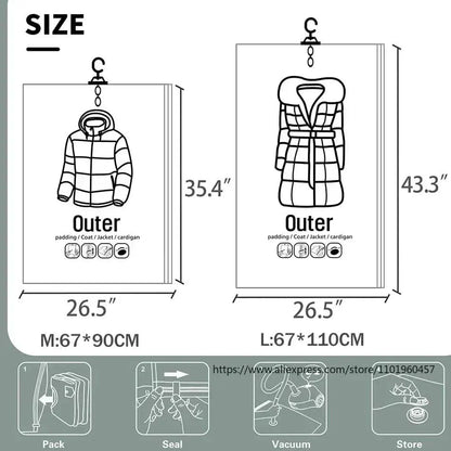 Compact Vacuum Storage Bags for Closets