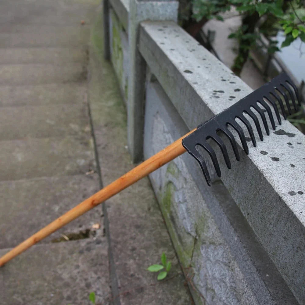 Heavy Duty Stainless Steel Garden Rake Tool - Cofik