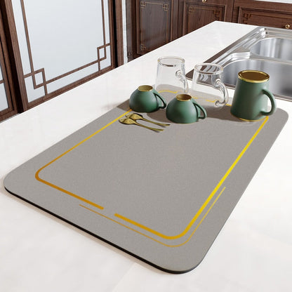 Non Slip Kitchen Mat for Dry Dishes
