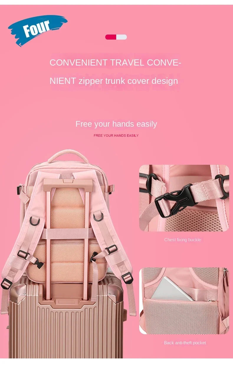 Practical Travel Bag with Laptop and Shoe Pocket