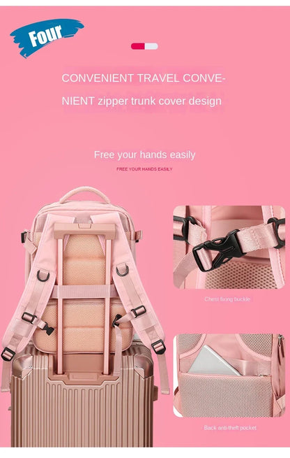 Practical Travel Bag with Laptop and Shoe Pocket