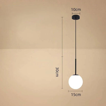 Sleek Glass Globe Pendant Lighting Fixture