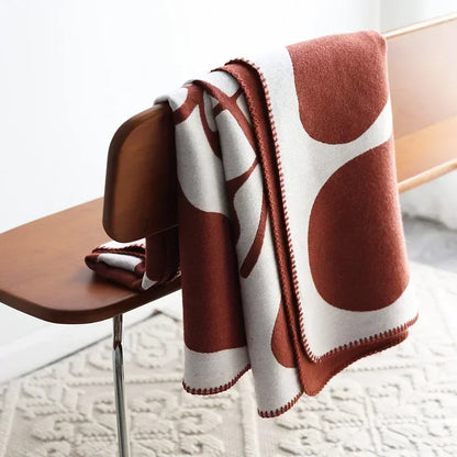 Plush Faux Cashmere Nordic Throw Blanket