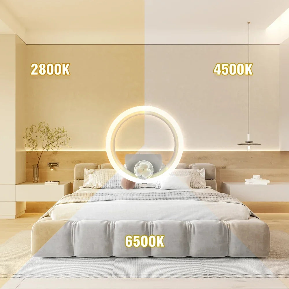 Stylish LED Wall Light - Versatile 3 Color Adjustable Lamp