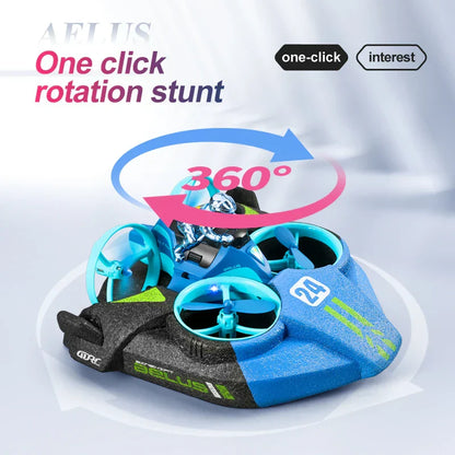 Remote Control 3 in 1 Amphibious Car Boat Toy