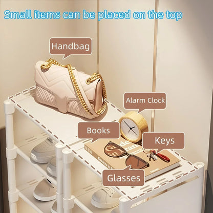 Compact Metal Stackable Shoe Organizer