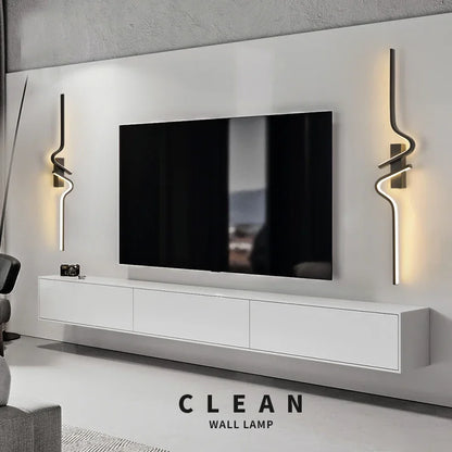 Slim LED Wall Sconce Light for Bedroom and Living Room