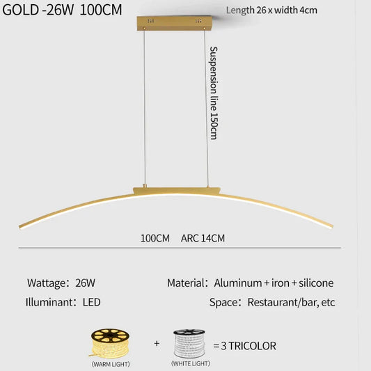 Stylish LED Hanging Pendant Light - Cofik