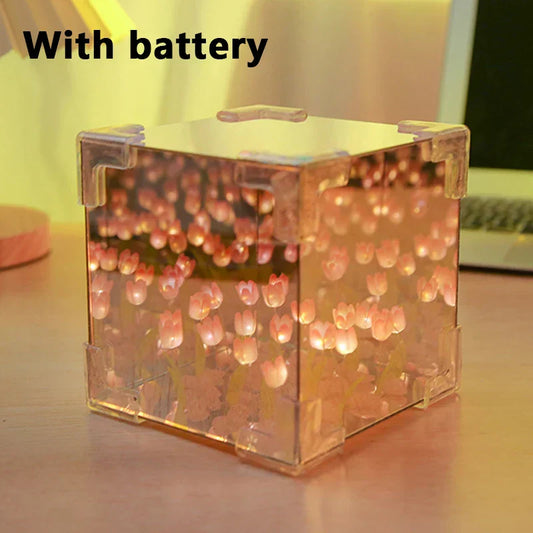 Stylish Floral LED Mirror Light - Cofik