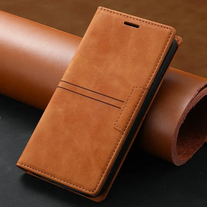 Premium Leather Phone Flip Cover - Google Pixel
