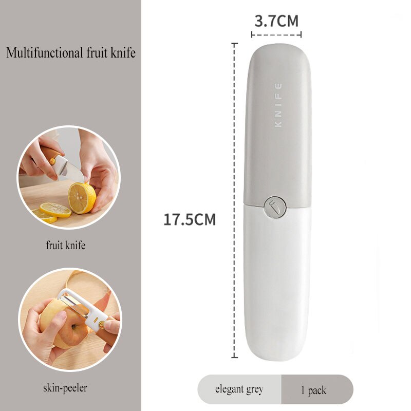 Compact 3-in-1 Pocket Peeler Knife