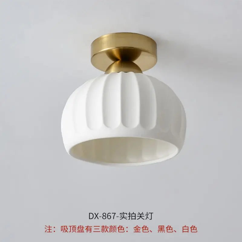 Modern Glass LED Hallway Ceiling Light Fixture