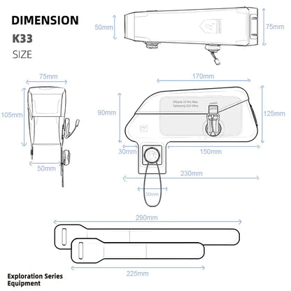 Waterproof Magnetic Bike Storage Bag
