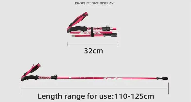Collapsible Hiking Sticks for Outdoor Travel