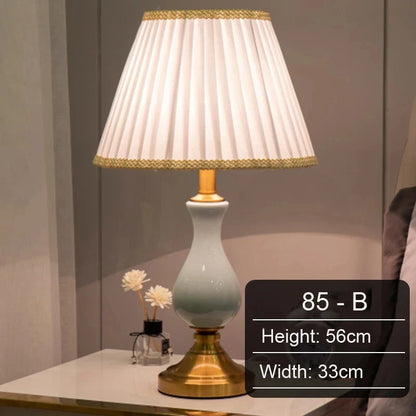 Simple Ceramic Bedside Table Lamp