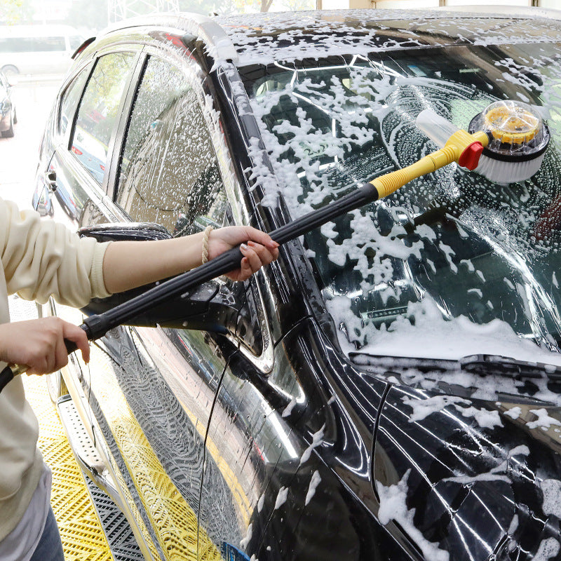 Turbo Car Wash Brush with Soap Dispenser & Long Handle - Cofik