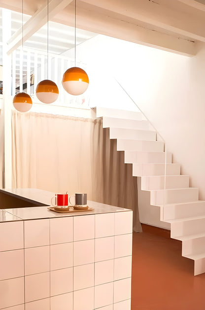 Colorful Round LED Pendant Light