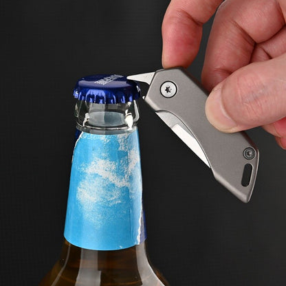 Durable Titanium Alloy Pocket Knife Keychain