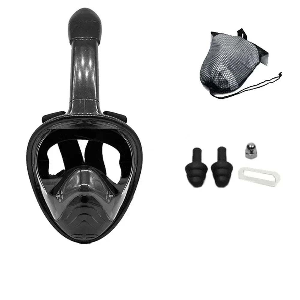 Clear View Full Face Snorkeling Mask for Kids and Adults