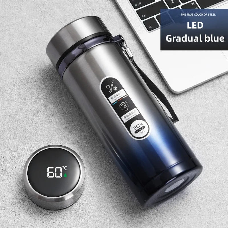Insulated Stainless Steel Travel Mug with LED Temp Screen