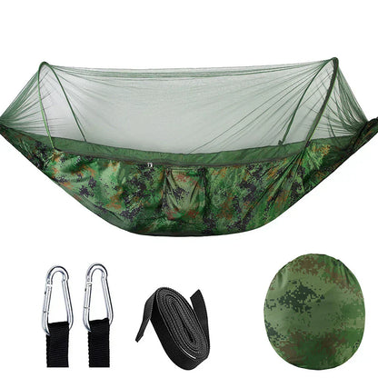 Portable Garden Hammock with Bug Net