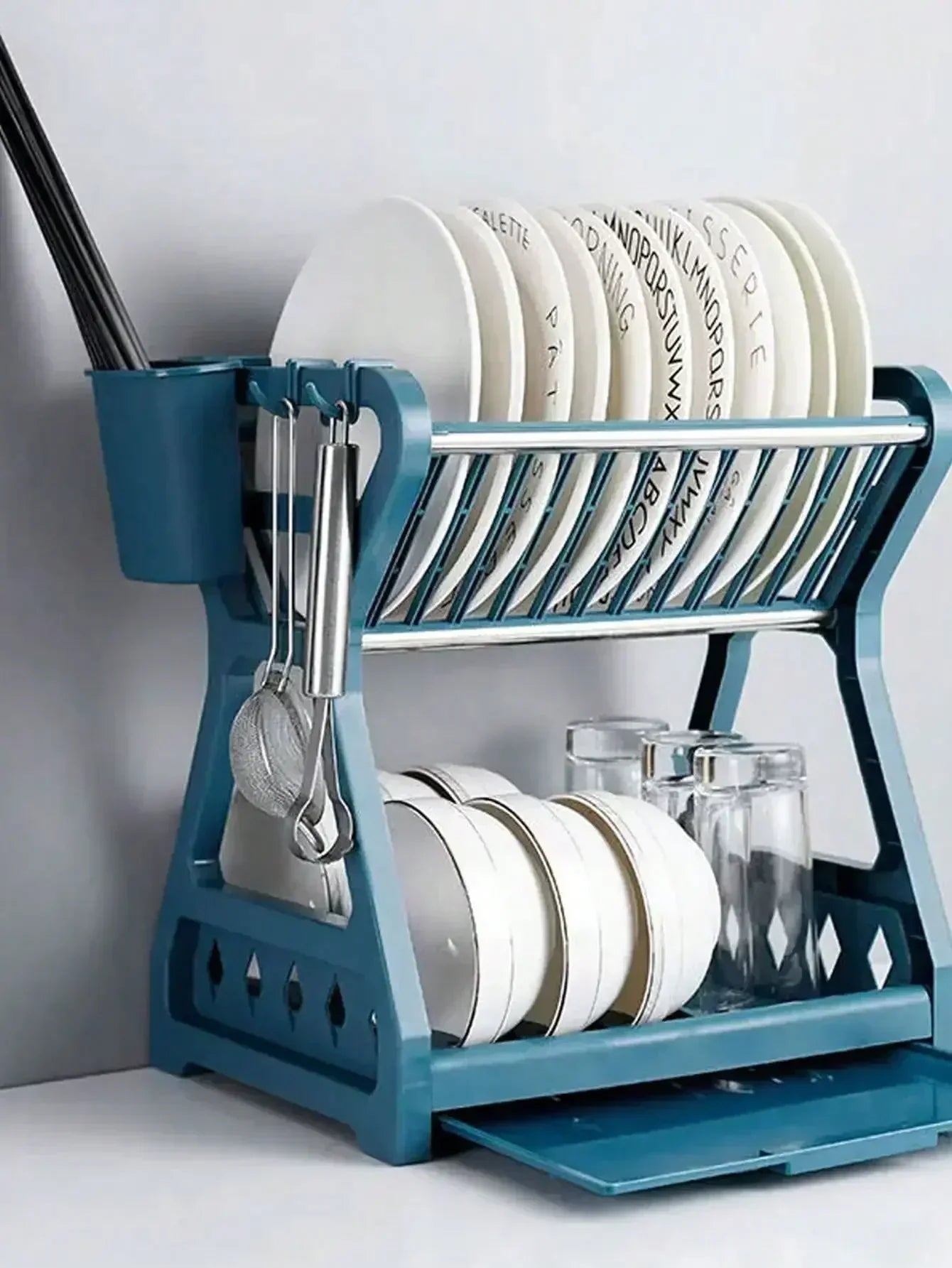 Compact Dish Rack Tray