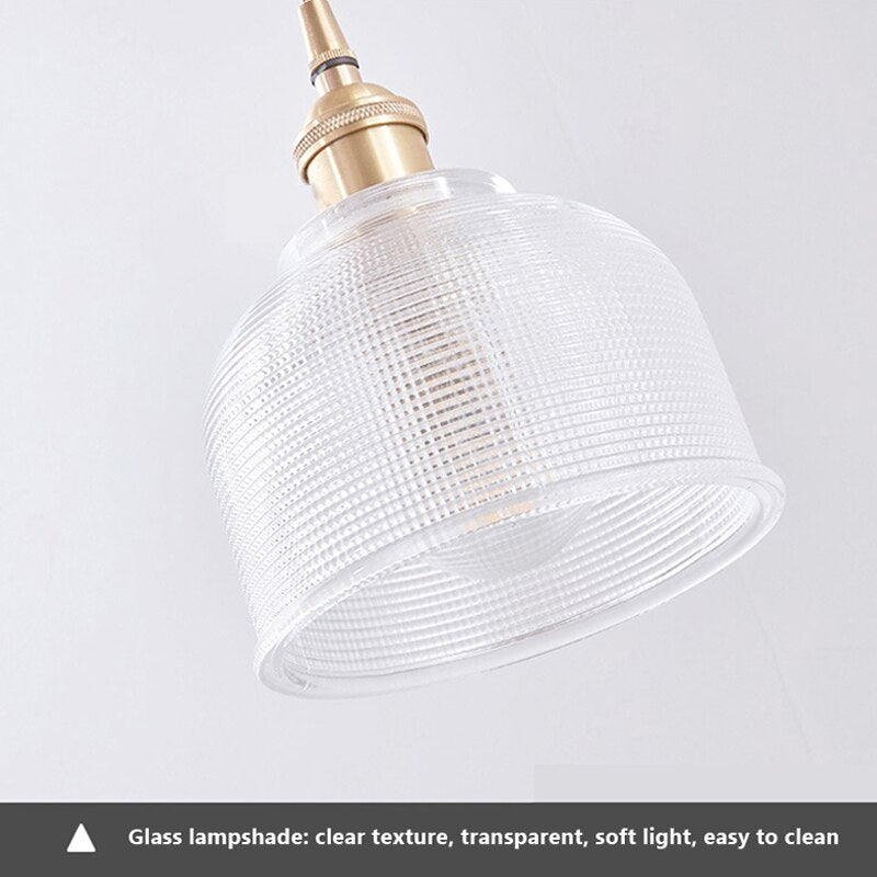 Clear Glass Drop Pendant Light