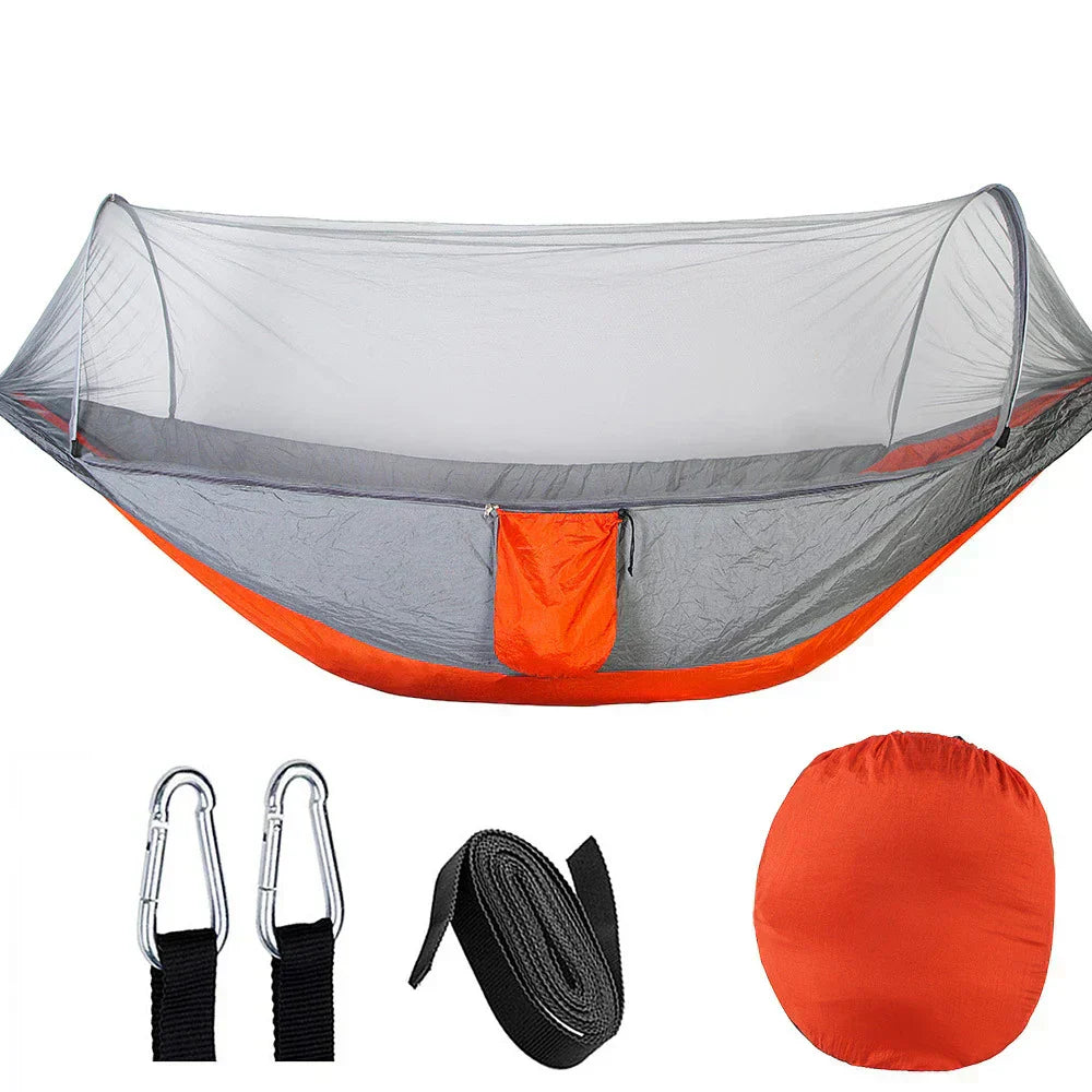 Portable Garden Hammock with Bug Net