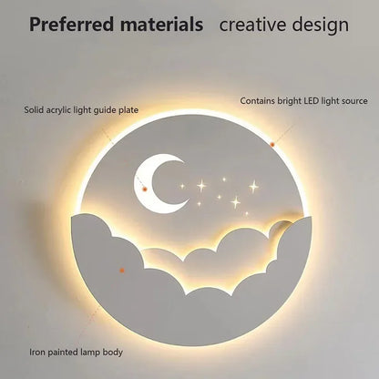 Night Sky LED Wall Lamp with Stars