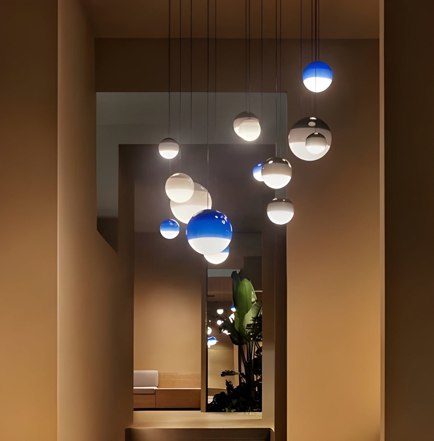 Colorful Round LED Pendant Light