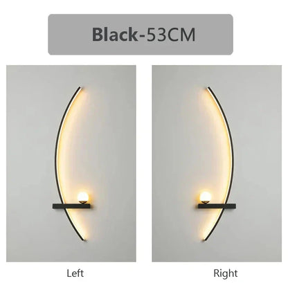 Slim LED Strip Light - 53cm Adjustable Dimming Wall Lamp
