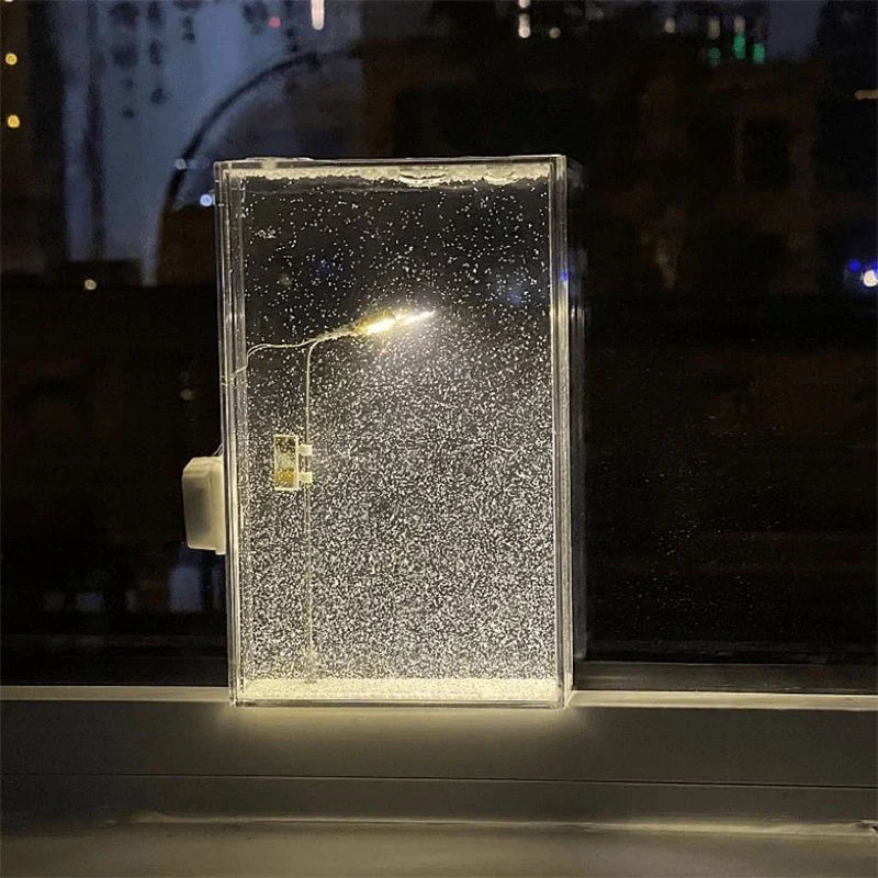 Winter Wonderland LED Snowfall Lamp