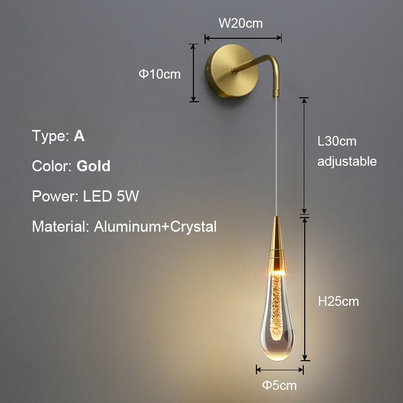 Elegant Glass Panel Wall Lamp