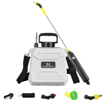 Portable 5L Electric Spray Bottle for Gardening & Cleaning