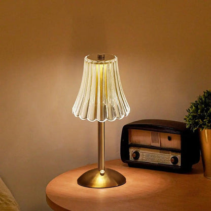 Classic Glass Table Lamp with Chic Glow