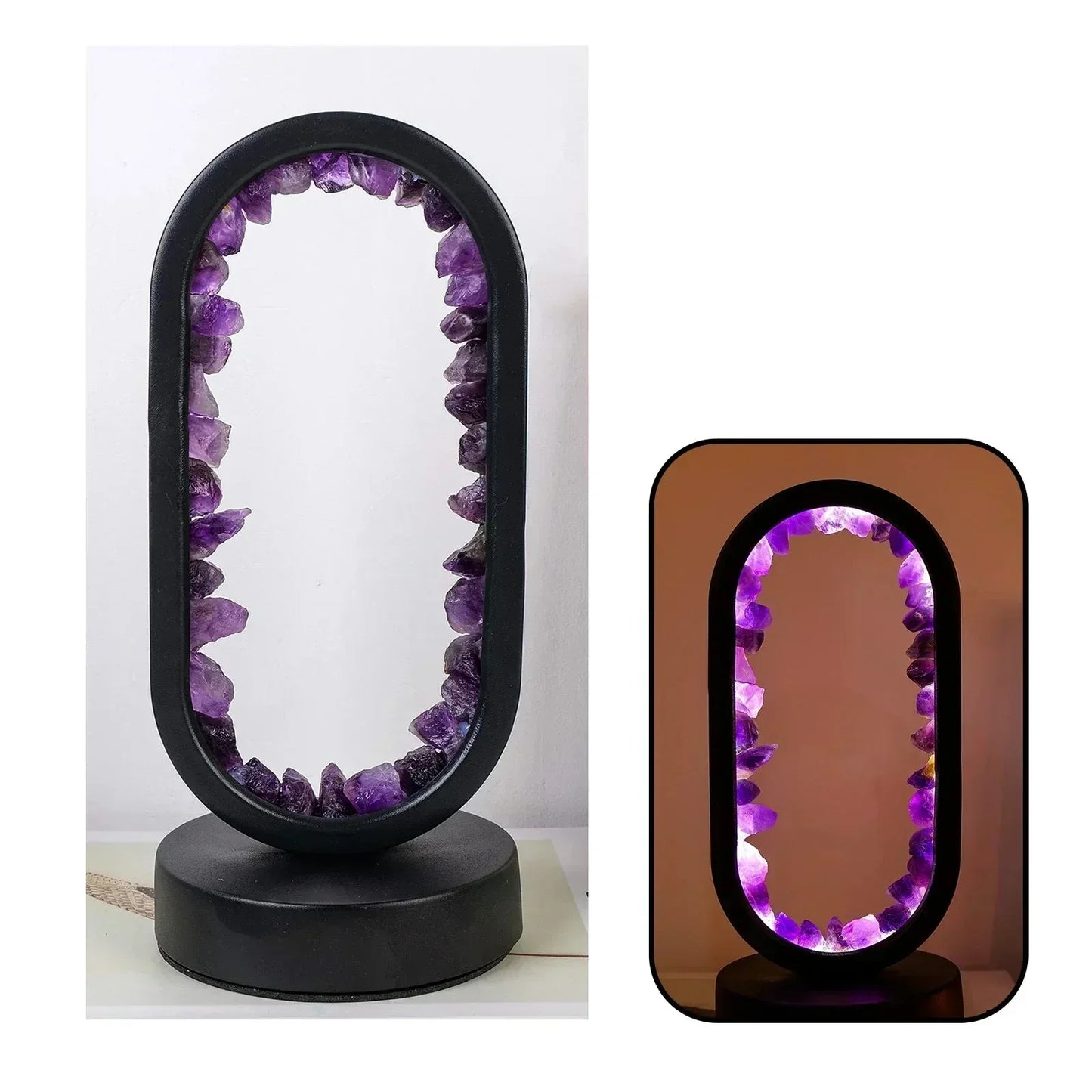 Purple Gemstone Table Lamp - Cofik