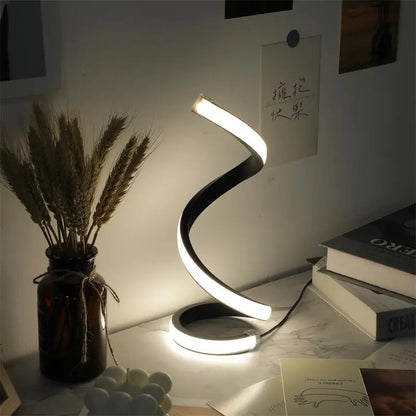 Stylish LED Spiral Desk Lamp