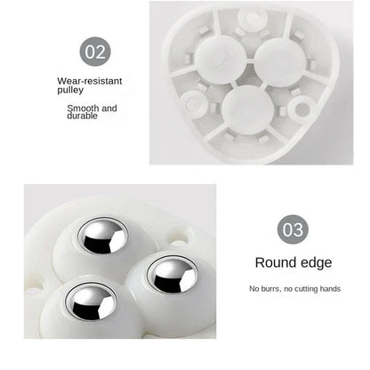 Easy Roll Furniture Casters with Adhesive Base