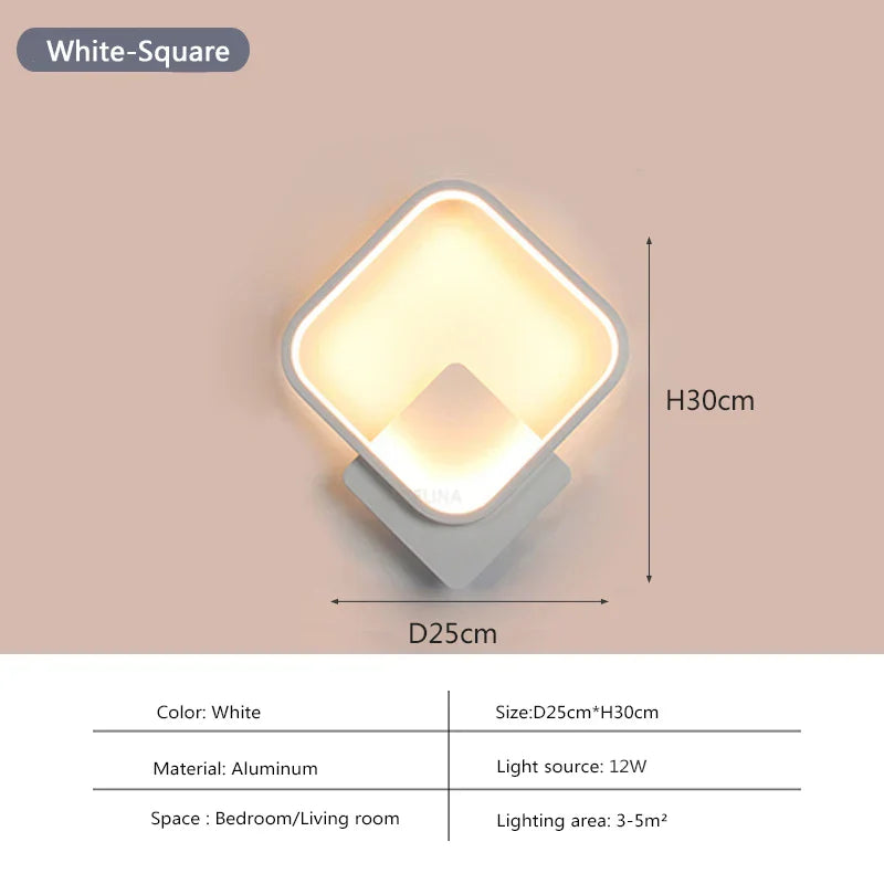 Contemporary Round LED Wall Light