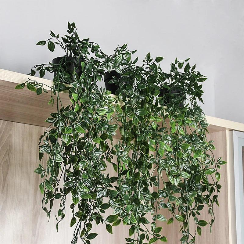Greenery Artificial Hanging Plant Basket 90cm Decor - Cofik
