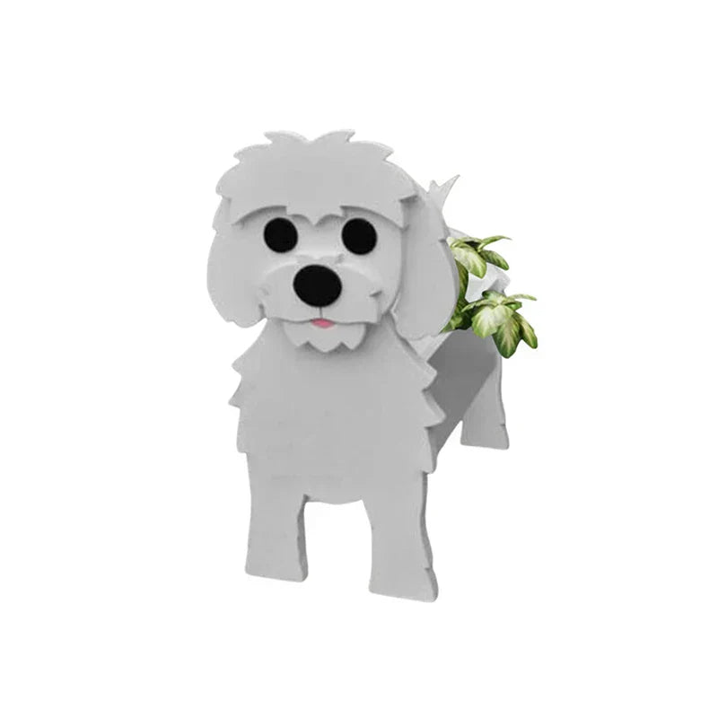 Cute Dog Planter Pot - Fun Animal Flower Holder
