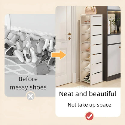 Compact Metal Stackable Shoe Organizer