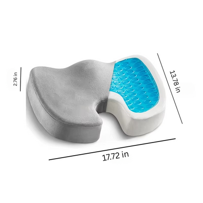 Comfort Gel Cushion with Memory Foam and Grip Base