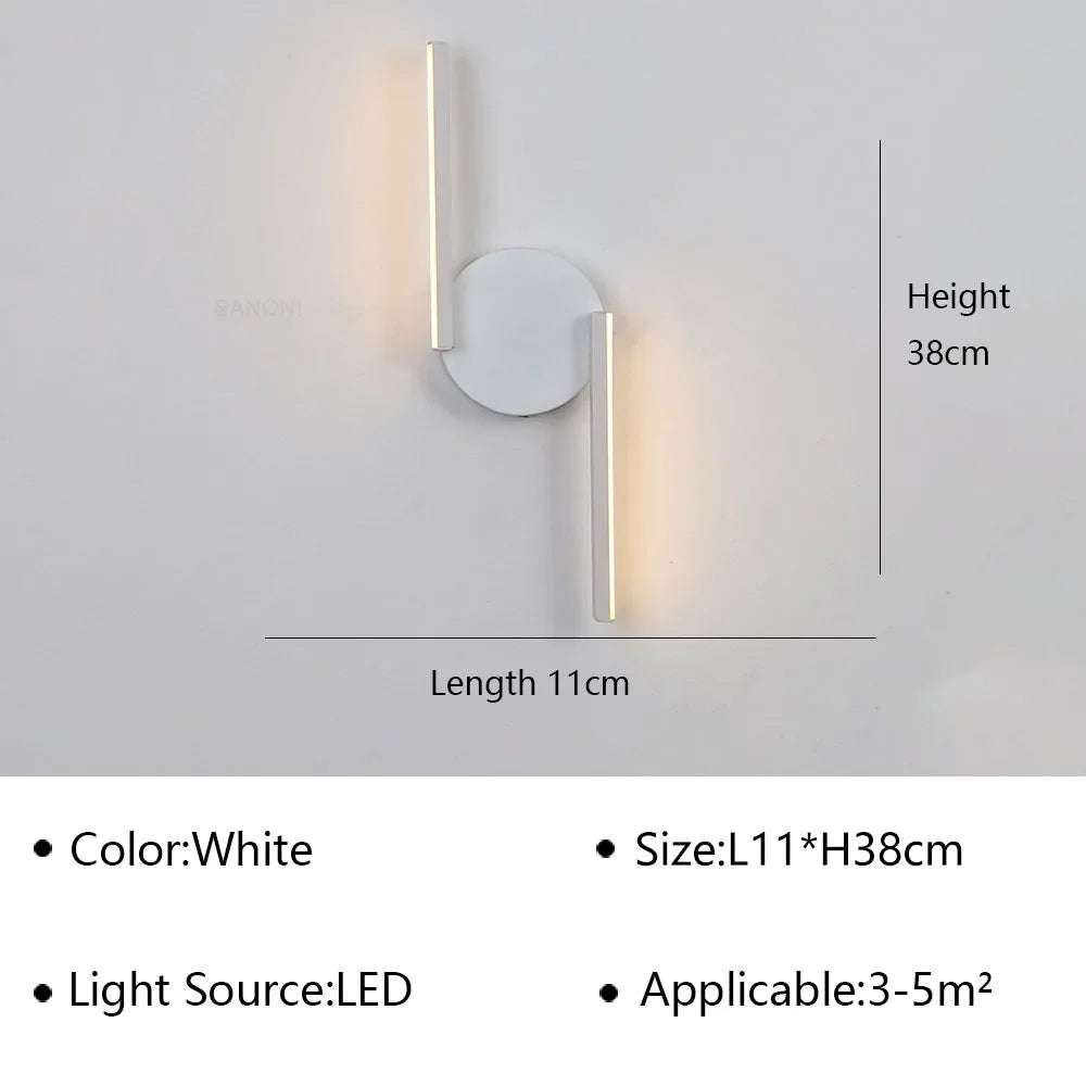 Contemporary LED Bedside Wall Light Fixture