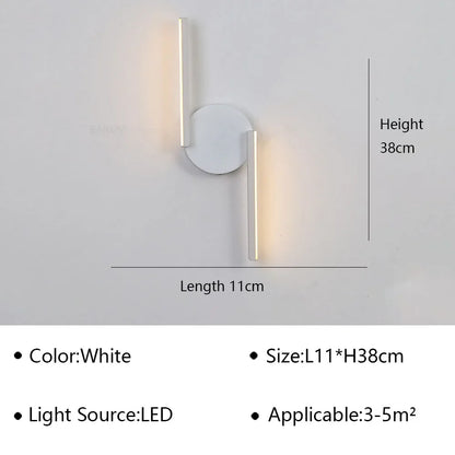 Contemporary LED Bedside Wall Light Fixture