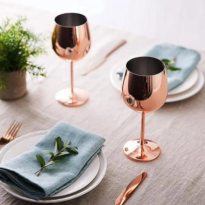 Durable Steel Drinking Glasses (6 Pack)