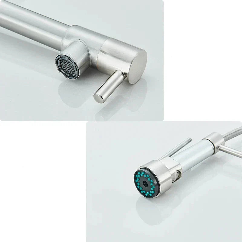 Rotating Single Handle Kitchen Faucet