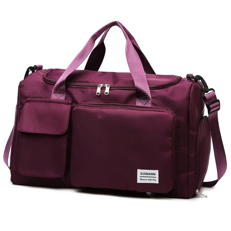 Stylish Women's 35L Travel Duffel Bag with Shoe Pocket