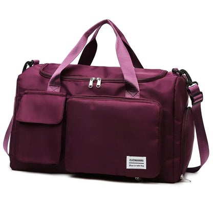 Stylish Women's 35L Travel Duffel Bag with Shoe Pocket