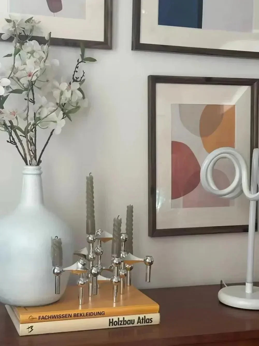 Simple Silver Tea Light Holder